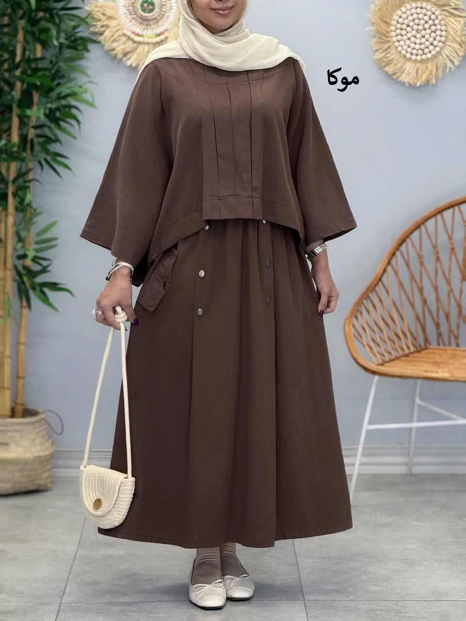 3396-کت و دامن صدف