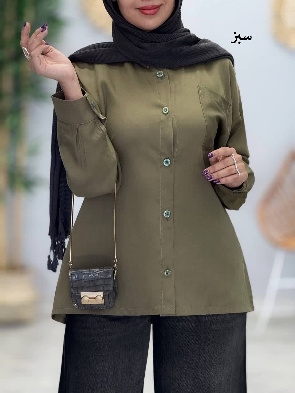 3400-شومیز سیلک کوتون