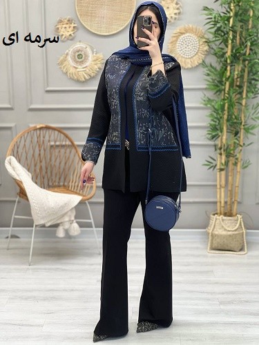 1182 - کت مزونی نیلا