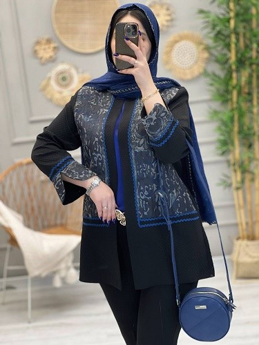 1182 - کت مزونی نیلا