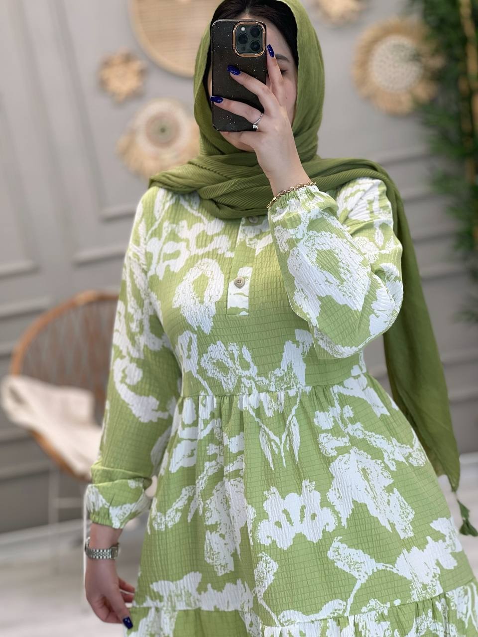 1192- - پیراهن بلند موکا