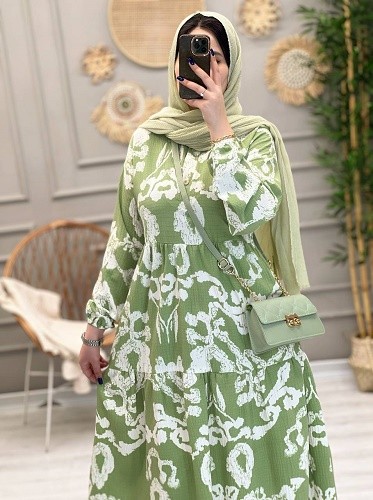 1192- - پیراهن بلند موکا