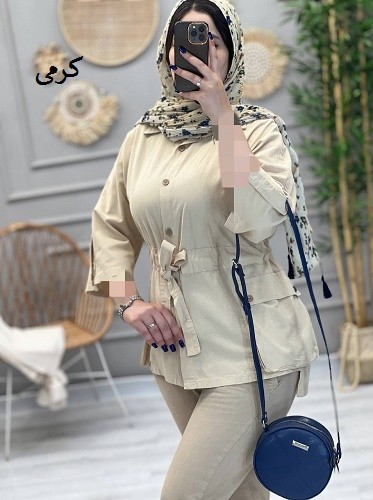 1206-مانتو کتان میلان