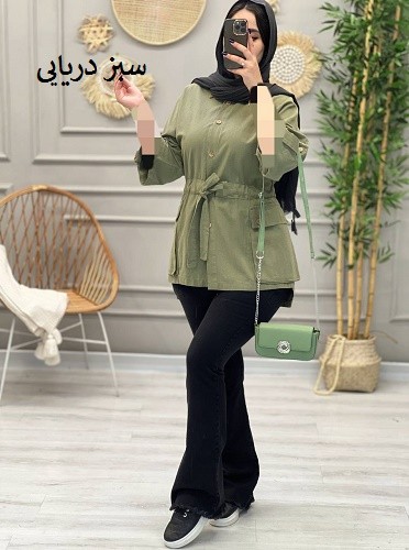 1206-مانتو کتان میلان