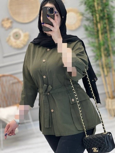 1206-مانتو کتان میلان