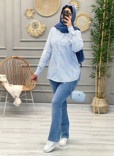 1208-شومیز مانتویی زبرا