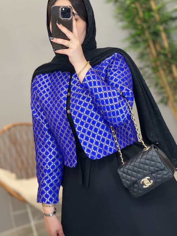 1244- کت و سارافون ژاکارد