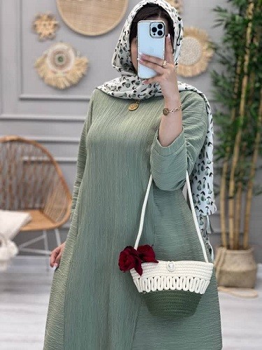 1223-پیراهن بلند دلتا