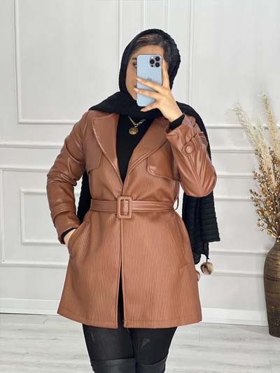 0513-پالتو چرم کلاسیک