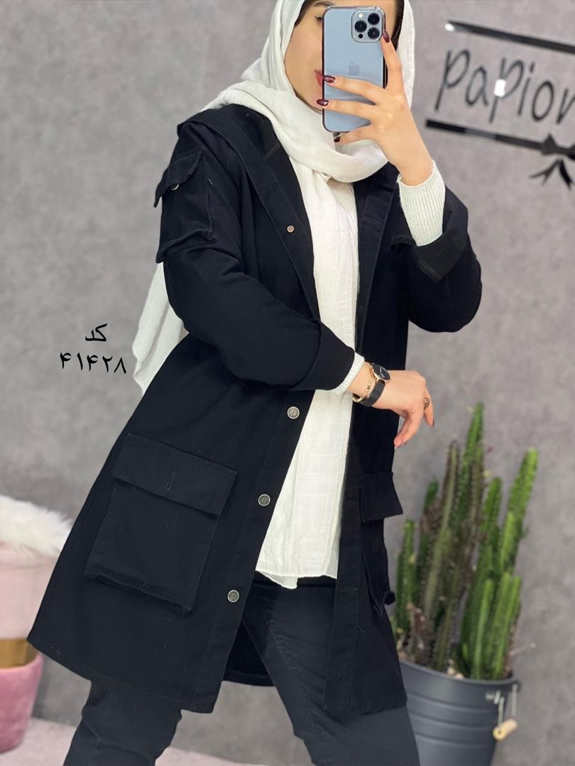 2226_مانتو جین مشکی