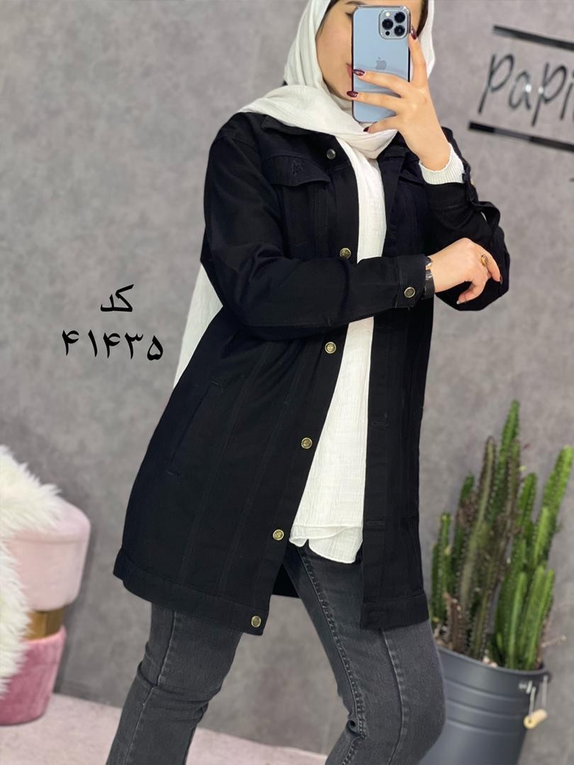 2226_مانتو جین مشکی