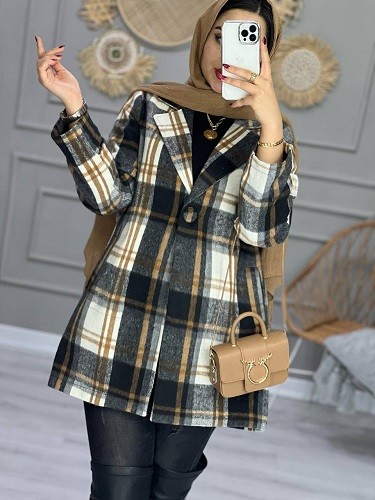 1012_پالتو چهارخونه پانیذ