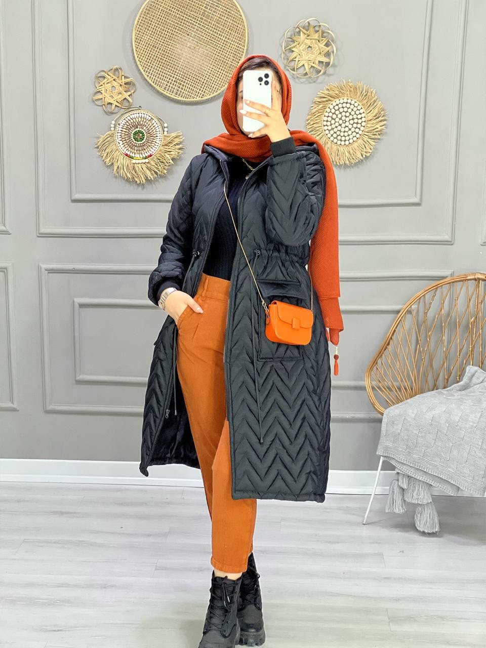 0803_کاپشن مشکی