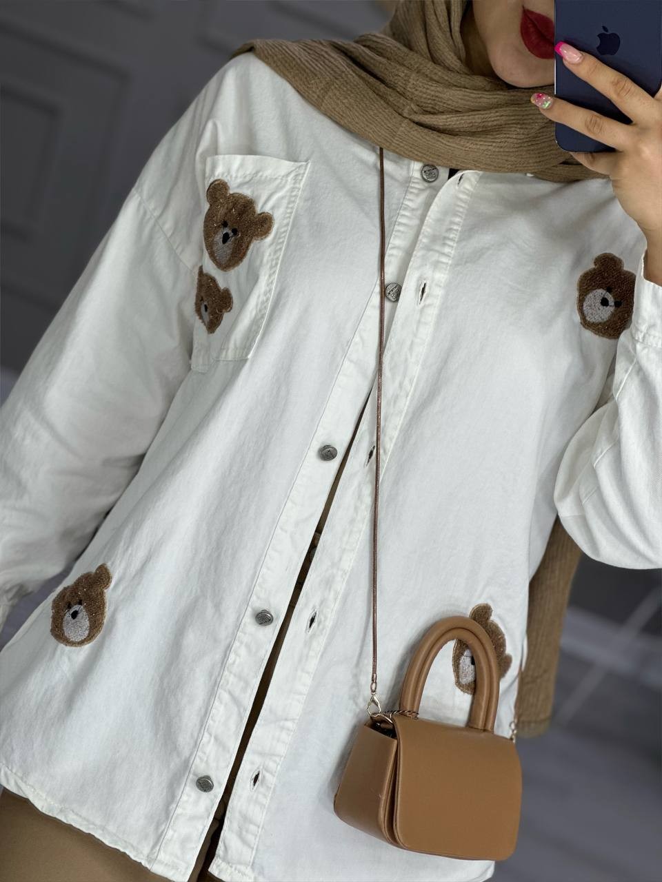 0804_شومیز کتان تدی نیوفیس