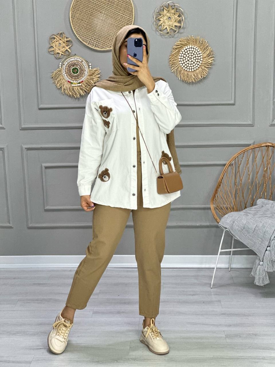 0804_شومیز کتان تدی نیوفیس