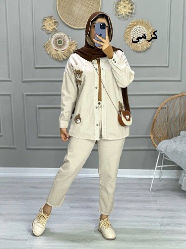 0804_شومیز کتان تدی نیوفیس