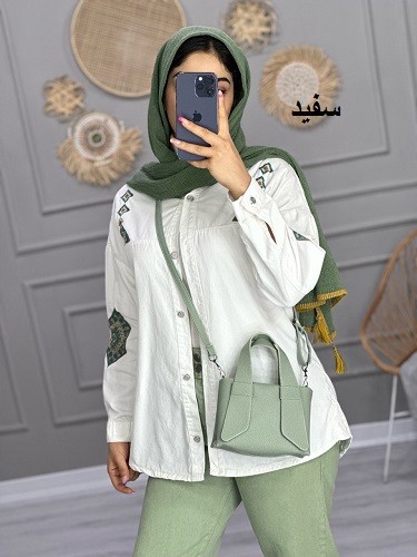 0821_ شومیز کتان نگار