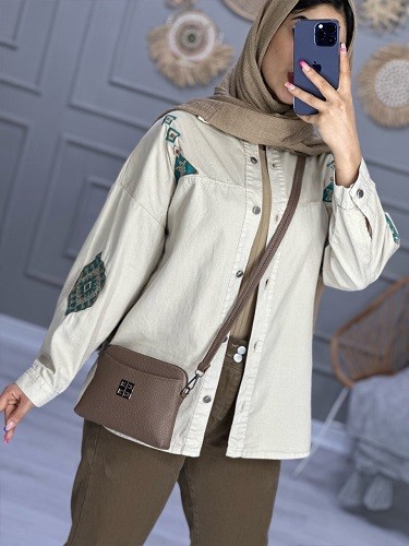 0821_ شومیز کتان نگار