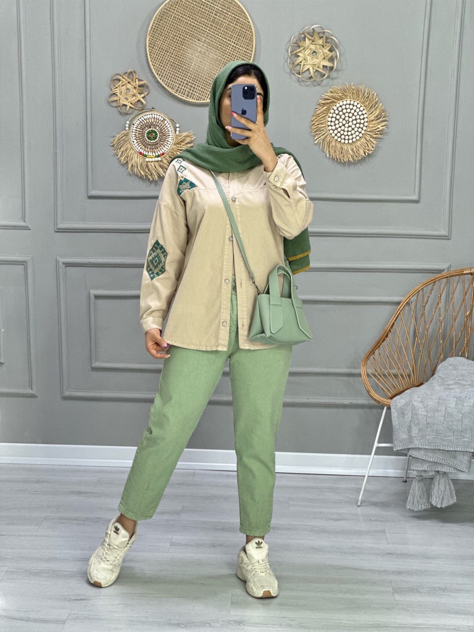 0821_ شومیز کتان نگار