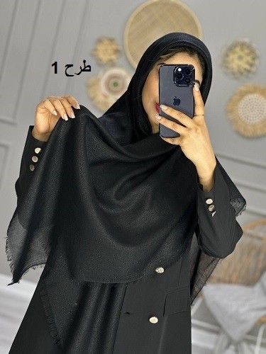 0102_ روسری مشکی لمه