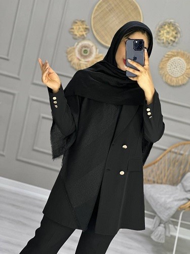 0102_ روسری مشکی لمه