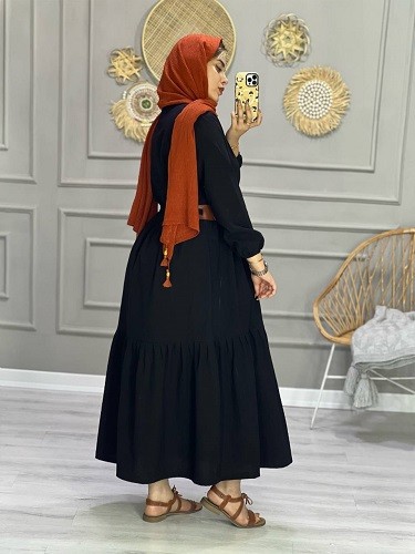 0745_مانتو پیراهنی اطلس