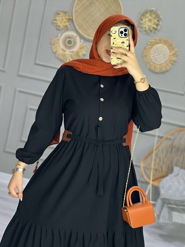 0745_مانتو پیراهنی اطلس