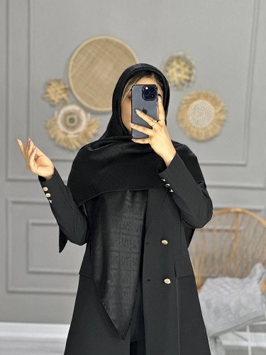0126_روسری مشکی ژاکارد