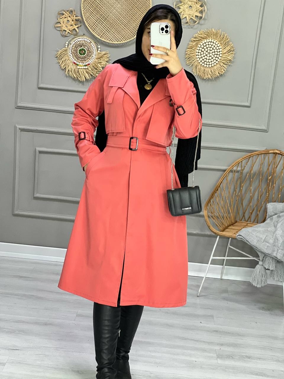 0864_بارونی شنل دار مانا