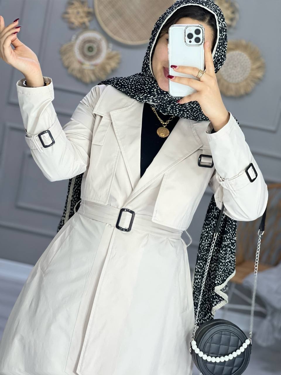 0864_بارونی شنل دار مانا