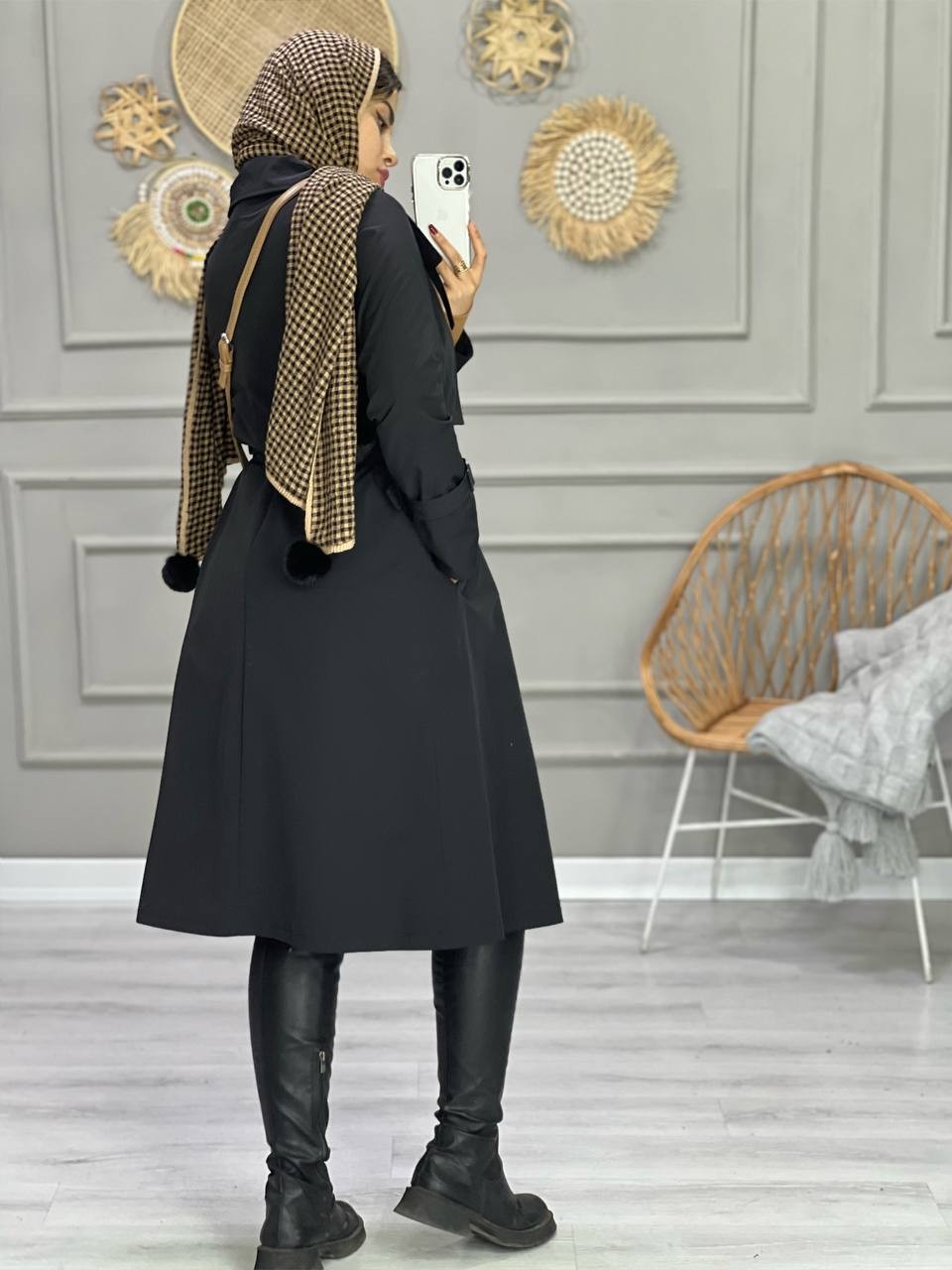 0864_بارونی شنل دار مانا