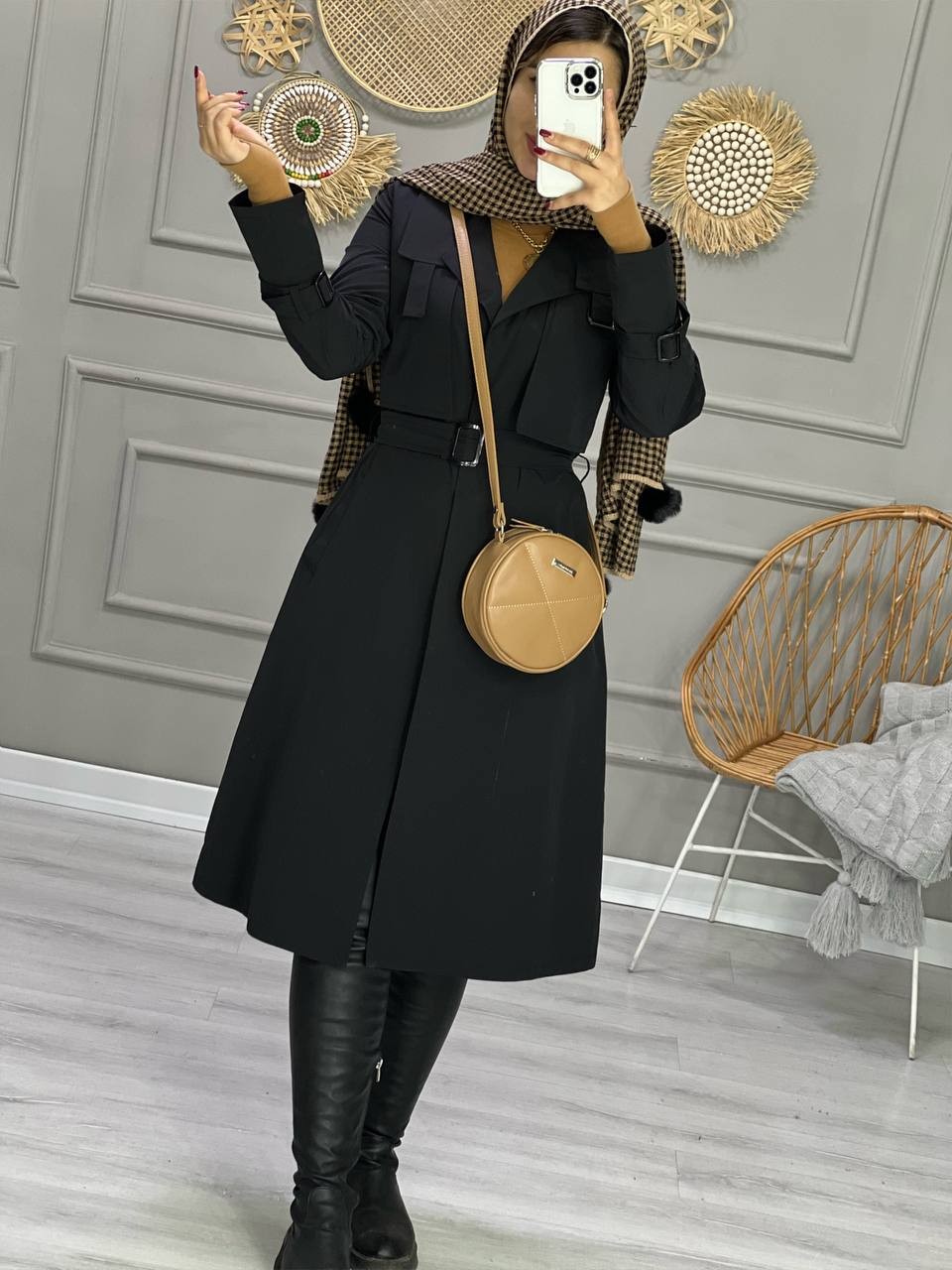 0864_بارونی شنل دار مانا