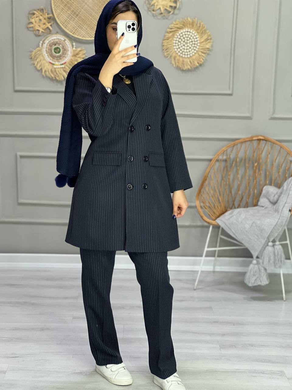 0866- کت شلوار اداری 6 دکمه