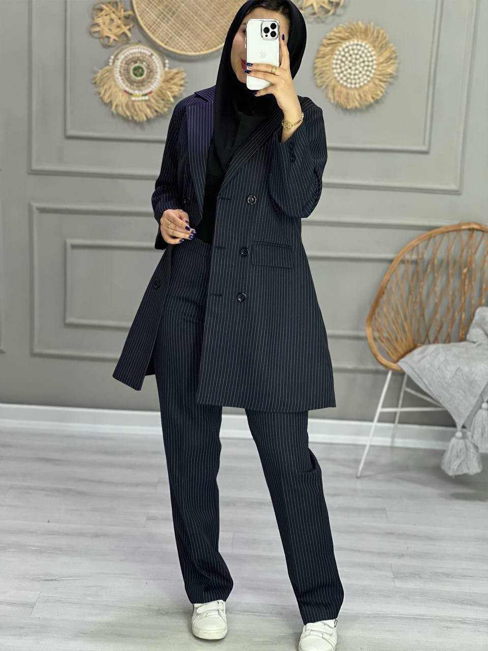 0866- کت شلوار اداری 6 دکمه