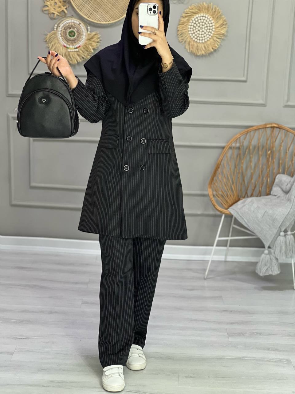 0866- کت شلوار اداری 6 دکمه