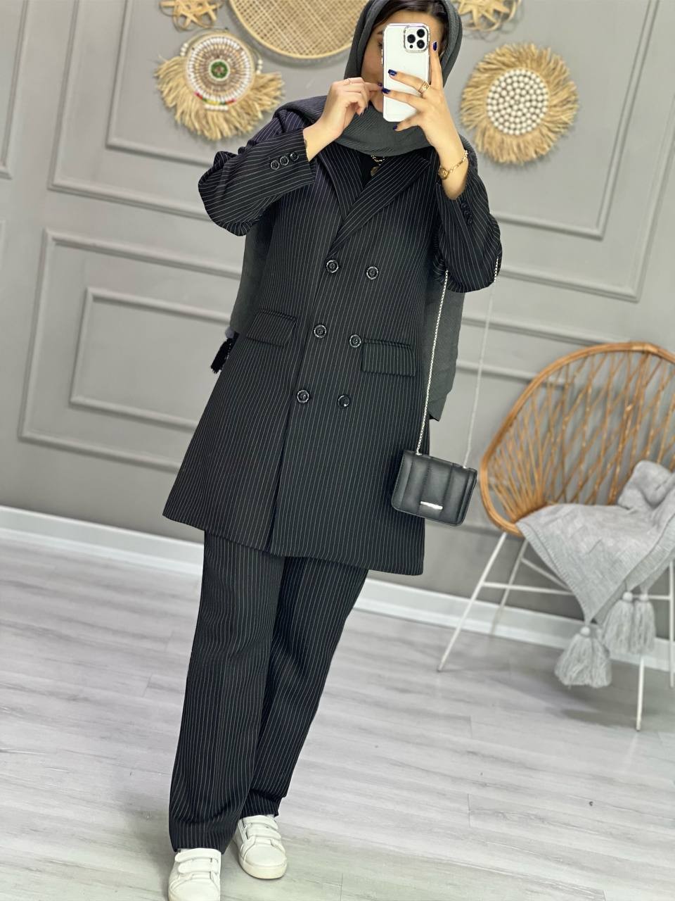 0866- کت شلوار اداری 6 دکمه