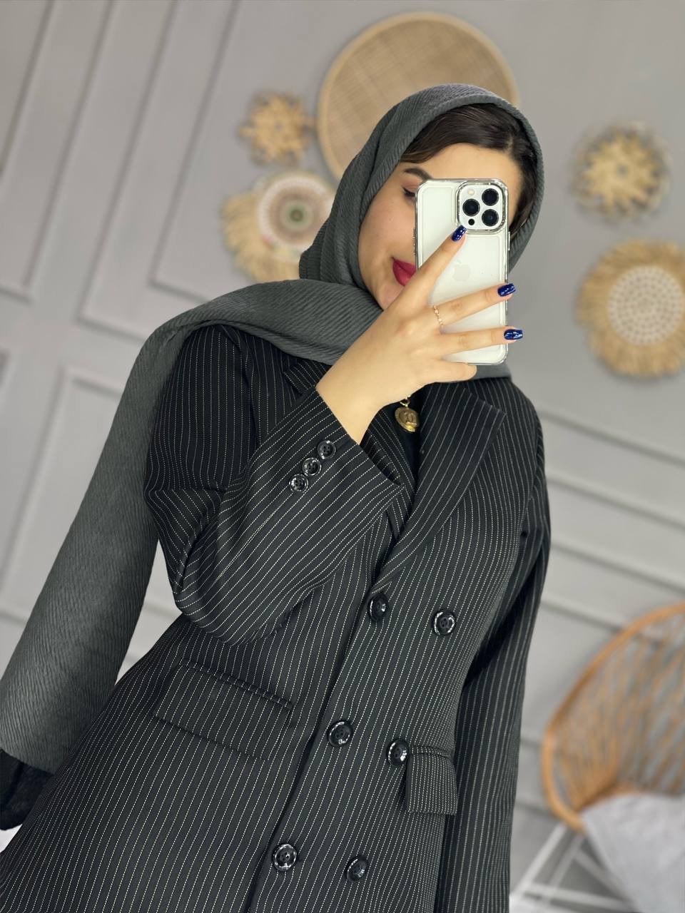 0866- کت شلوار اداری 6 دکمه