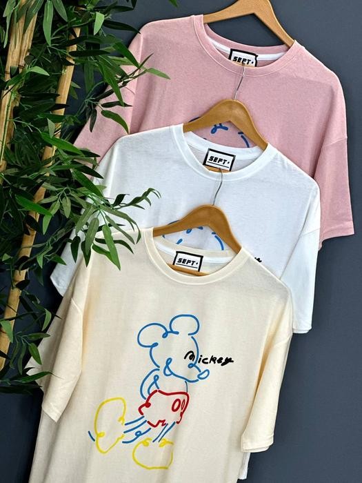 1445- تیشرت میکی موس کد 001