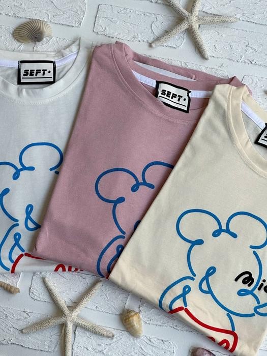 1445- تیشرت میکی موس کد 001