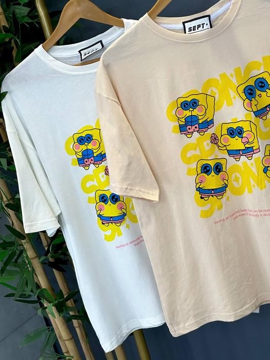 1454- تیشرت باب اسفنجی کد 007