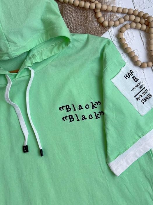 1456- تیشرت کلاهدار کد 009