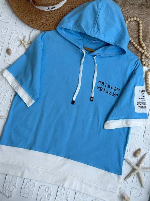 1456- تیشرت کلاهدار کد 009