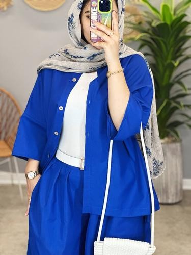 1463-ست شومیز شلوار قاصدک