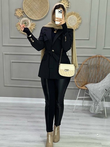 1001_کت مزونی ژاکلین