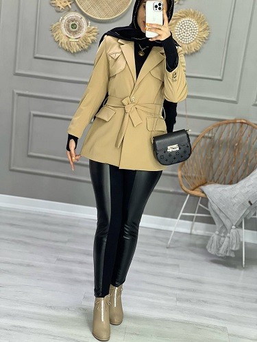 1001_کت مزونی ژاکلین