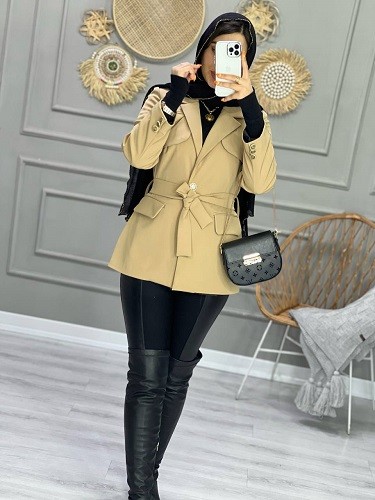 1001_کت مزونی ژاکلین