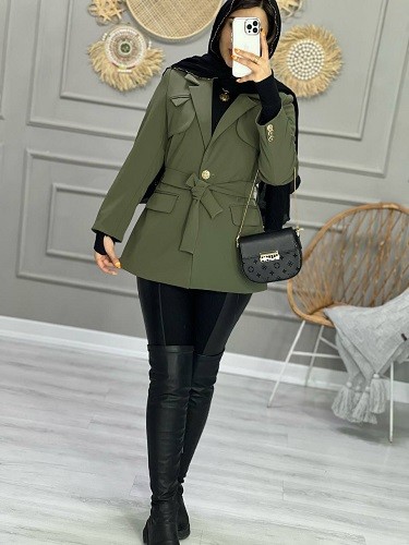 1001_کت مزونی ژاکلین