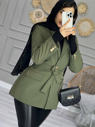 1001_کت مزونی ژاکلین