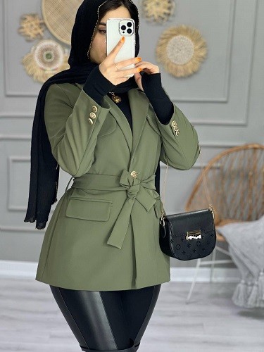 1001_کت مزونی ژاکلین