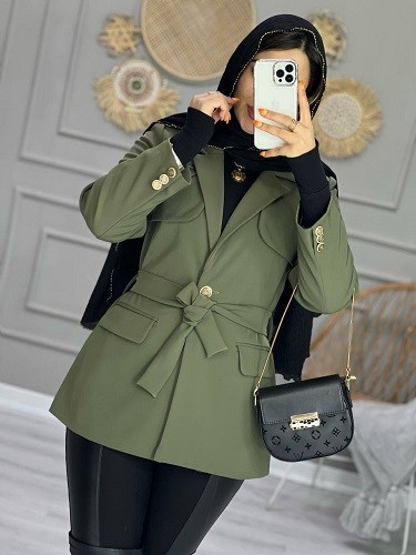 1001_کت مزونی ژاکلین